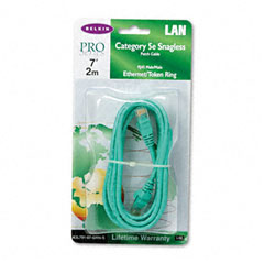 BLKA3L79107GRNS - Belkin&reg; Cat5e, 10/100Base-T Patch Computer Cable