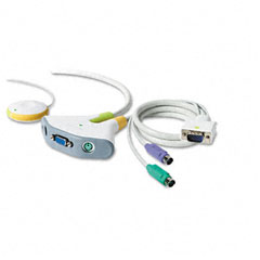 Buy Two-Port KVM (Keyboard/Video/Mouse) Switch with Built-In PS/2 Cables