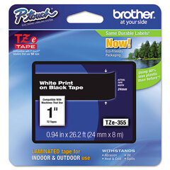 Brother&reg; P-Touch&reg; TZ/TZe Series Standard Adhesive Laminated Labeling Tape
