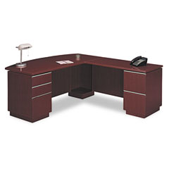 Buy Bush Milanosup2; Collection Left L-Desk with Full Pedestal