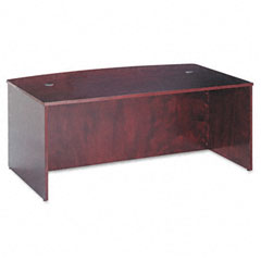 basyx™ BW Veneer Series Bow Front Desk Shell