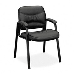 Buy Basyx VL640 Series Leather Guest Leg Base Chair