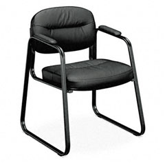 Buy Basyx Leather Guest Side Chair