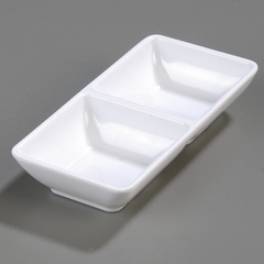 Double Square Ramekin 4 oz., 5-3/4" X 2-3/4" - White