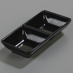 Double Square Ramekin 4 oz., 5-3/4" X 2-3/4" - Black