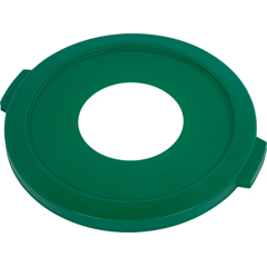 CFS341021REC14CS - Carlisle Bronco Round Recycling Lids with Hole for Cans