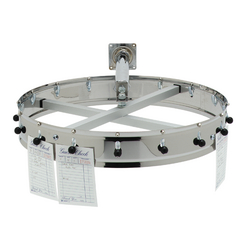 16 Clip Wall Mounted Order Wheel with 9" Extension 18" - Stainless Steel