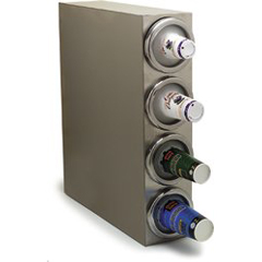 4 Cup Dispenser, Square Cabinet Model 25", 7", 29-1/8" - Stainless Steel