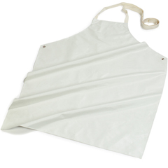 Wrap Around White Nitrile Apron