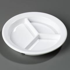 CFS4351602CS - Carlisle Dallas Ware&reg; 3-Compartment Plate