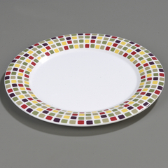 CFS44405918CS - Carlisle Palette Displayware Round Platter 15 - Mediterranean Tile