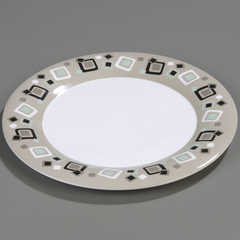 CFS44405919CS - Carlisle Palette Displayware Round Platter 15 - Modern Squares