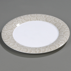 CFS44405922CS - Carlisle Palette Displayware Round Platter 15 - Tan Waves