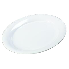 CFS4441002CS - Carlisle Palette Designer Displayware Wide Rim Oval Platter