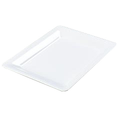 CFS4441602CS - Carlisle Palette Designer Displayware Wide Rim Rectangle Platter