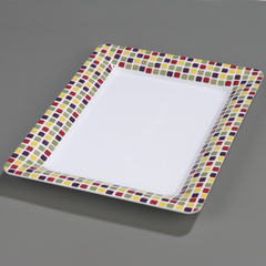 CFS44417918CS - Carlisle Palette Displayware Rectangle X - Mediterranean Tile