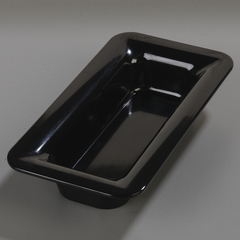 CFS4446203CS - Carlisle Designer Displayware Third Size Food Pan 2-1/2 - Black