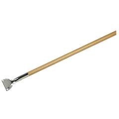 CFS4585000CS - Carlisle Wood Dust Mop Handle with Clip-On Connector