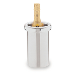 Double Wall Wine Cooler Satin Finish with Mirror Finish Rim 4 34quot