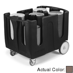 Optimizer Dish Dolly With 4 Dividers 43", 28", 31-23/32" - Brown