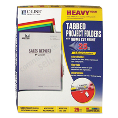 Buy Heavyweight Recycled Tabbed Project Folders