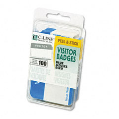 CLI92245 - C-Line&reg; Self-Adhesive &ldquo;Visitor&rdquo; Name Badges