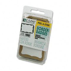 Buy C-Line Self-Adhesive Border-Style Name Badges