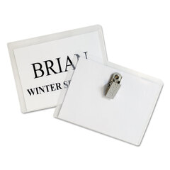 Buy Clip-Style Badge Holder Kit with Laser and Ink Jet Compatible Inserts
