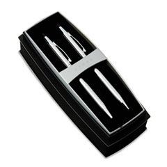 Buy Classic Century Chrome/Black Top Ballpoint Pen/Pencil Set