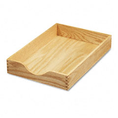 Advantus® Hardwood Stackable Desk Tray