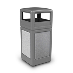 CZP72041199 - Commercial Zone Products38-Gallon StoneTec Panel Container with Dome Lid
