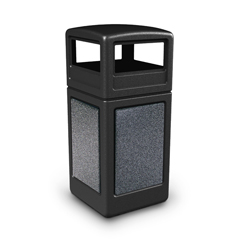 CZP72041399 - Commercial Zone Products38-Gallon StoneTec Panel Container with Dome Lid