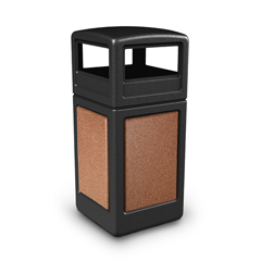 CZP72041499 - Commercial Zone Products38-Gallon StoneTec Panel Container with Dome Lid