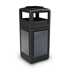 CZP72051399 - Commercial Zone Products38-Gallon StoneTec Panel Container with Ashtray Dome Lid