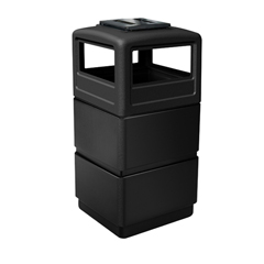 CZP73260199 - Commercial Zone Products38-Gallon 3-tier Waste Container with Dome Lid Ashtray