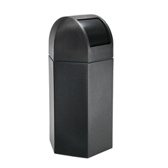CZP73760199 - Commercial Zone Products50-Gallon Hexagon Waste Container with Dome Lid