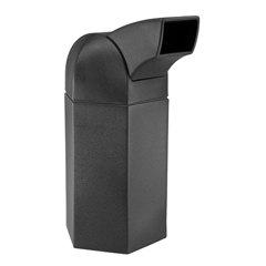 CZP73780199 - Commercial Zone Products50-Gallon Hexagon Waste Container with Drive-Through Lid