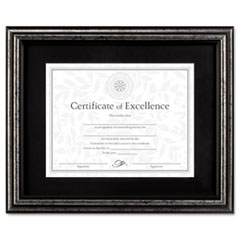 Wood Document Frame, Brushed Charcoal Color