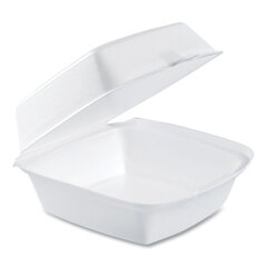 Foam Hinged Lid Carryout Containers