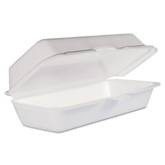 Foam Hinged Lid Carryout Containers
