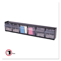 Six-Bin Horizontal Tilt Bin� Interlocking Storage System