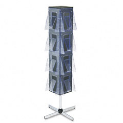deflect-o&reg; Stand Tall&reg; Revolving Literature Floor Rack