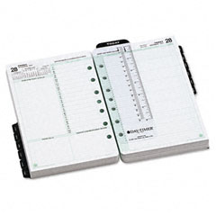Day-Timer&reg; Looseleaf Planner Refill Pages, Two-Page-Per-Day Reference Format