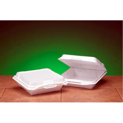 Foam Hinged Lid Carryout Containers