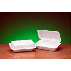 Foam Hinged Lid Snack Container