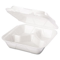 Foam Hinged Lid Carryout Containers