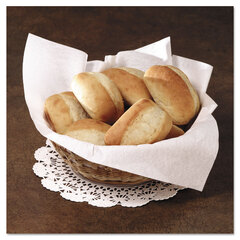 White Linen-Like&reg; Flat Pack Dinner Napkins