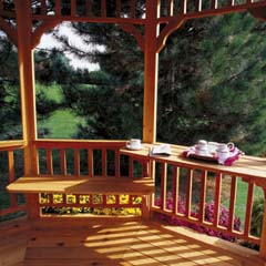 HHS19575-4 - Handy Home Products Gazebo Bench and Table Kit