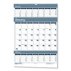 Buy Three Months Per Page Wirebound Wall Calendar