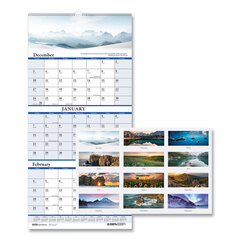 Buy Earthscapes Illustrated Three Months per Page Wall Calendar